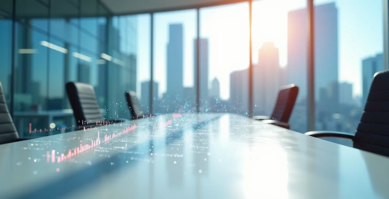 Tableau de bord de gestion d'entreprise avec graphiques et indicateurs de performance