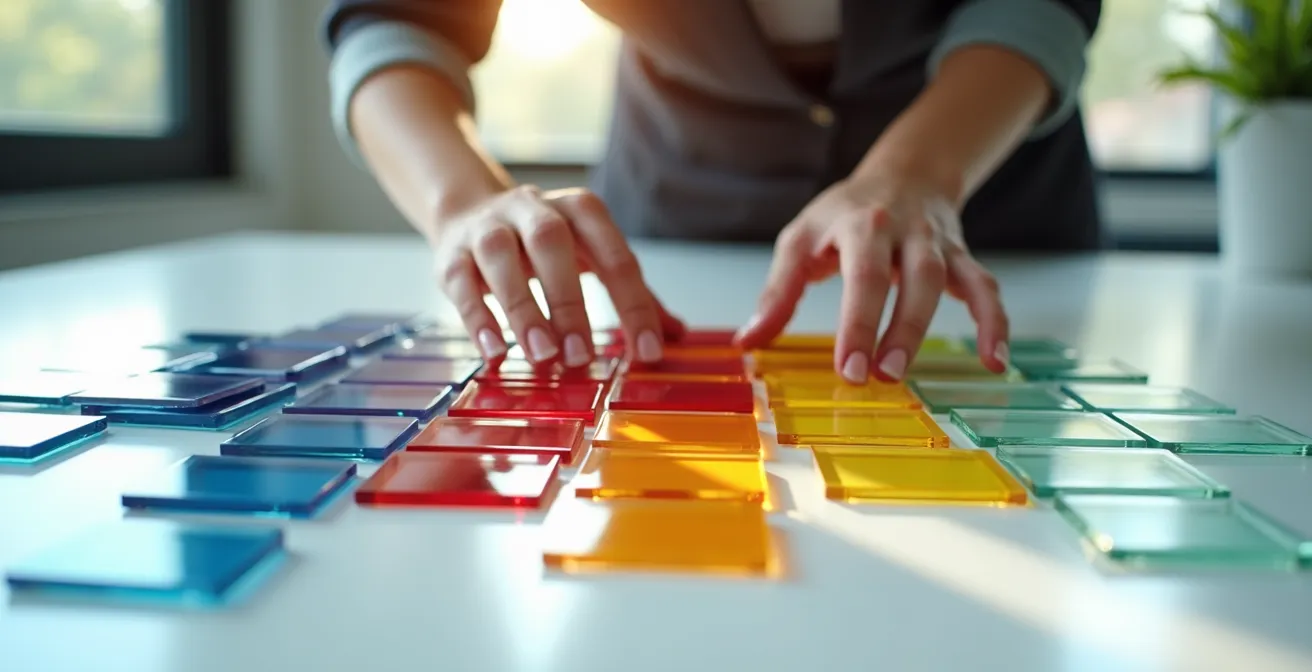 Carte thermique colorée représentant la répartition des dépenses d'entreprise