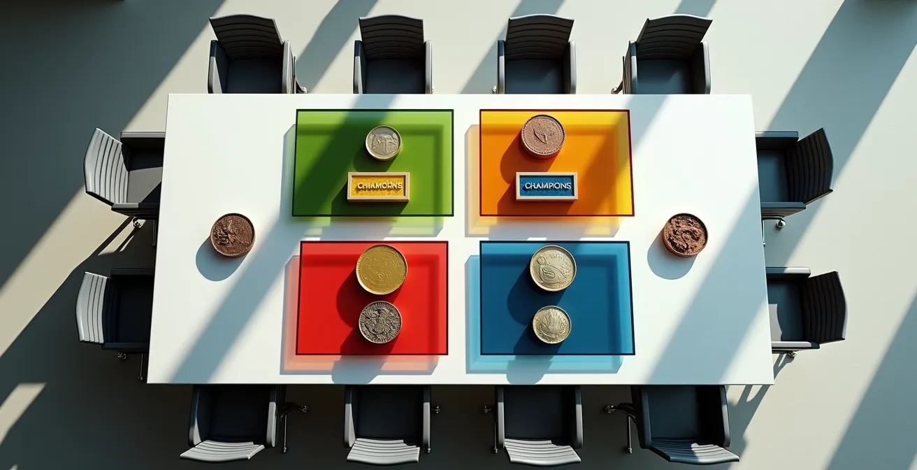 Visualisation d'une matrice de rentabilité client avec quatre quadrants colorés