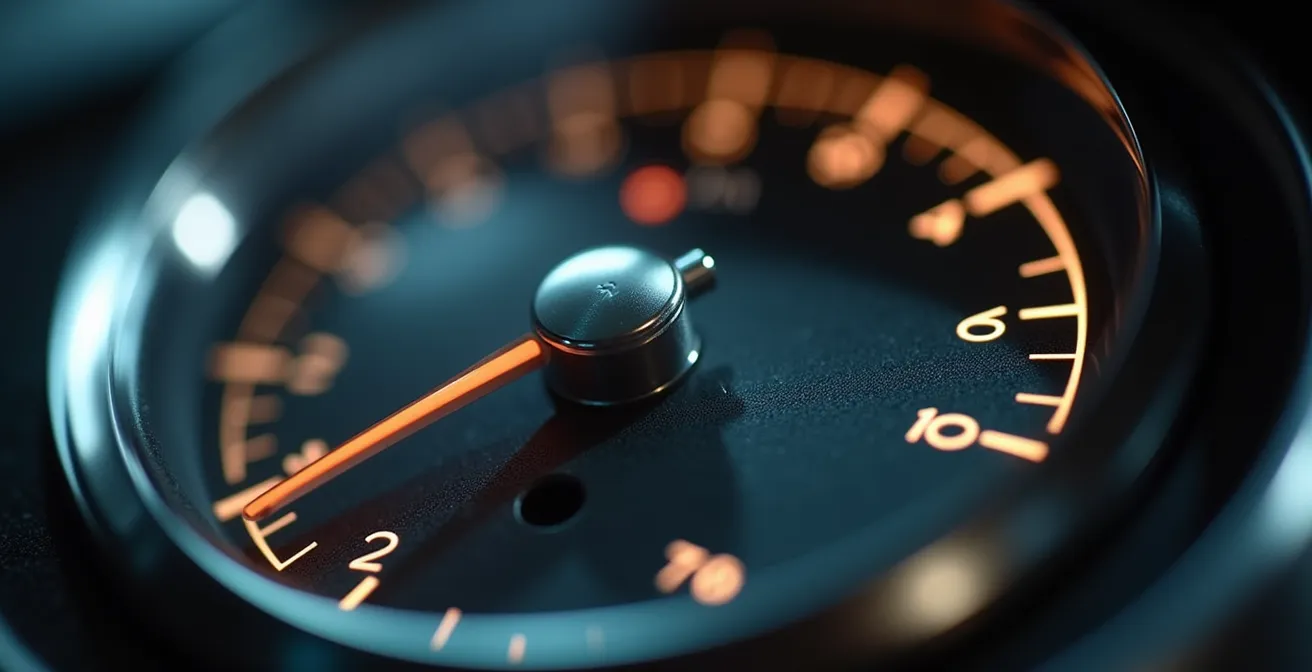 Vue macro d'un tableau de bord financier métaphorique avec indicateurs visuels abstraits